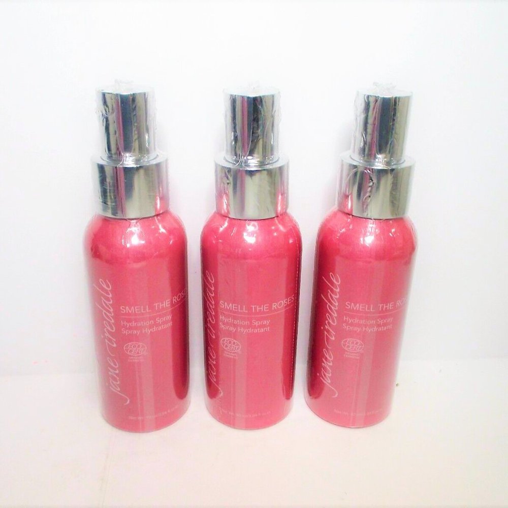 JANE IREDALE SMELL THE ROSES HYDRATION SPRAY 3.04 OZ 3 PC LOT